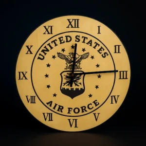 Rustic Real Wood Wall Clock